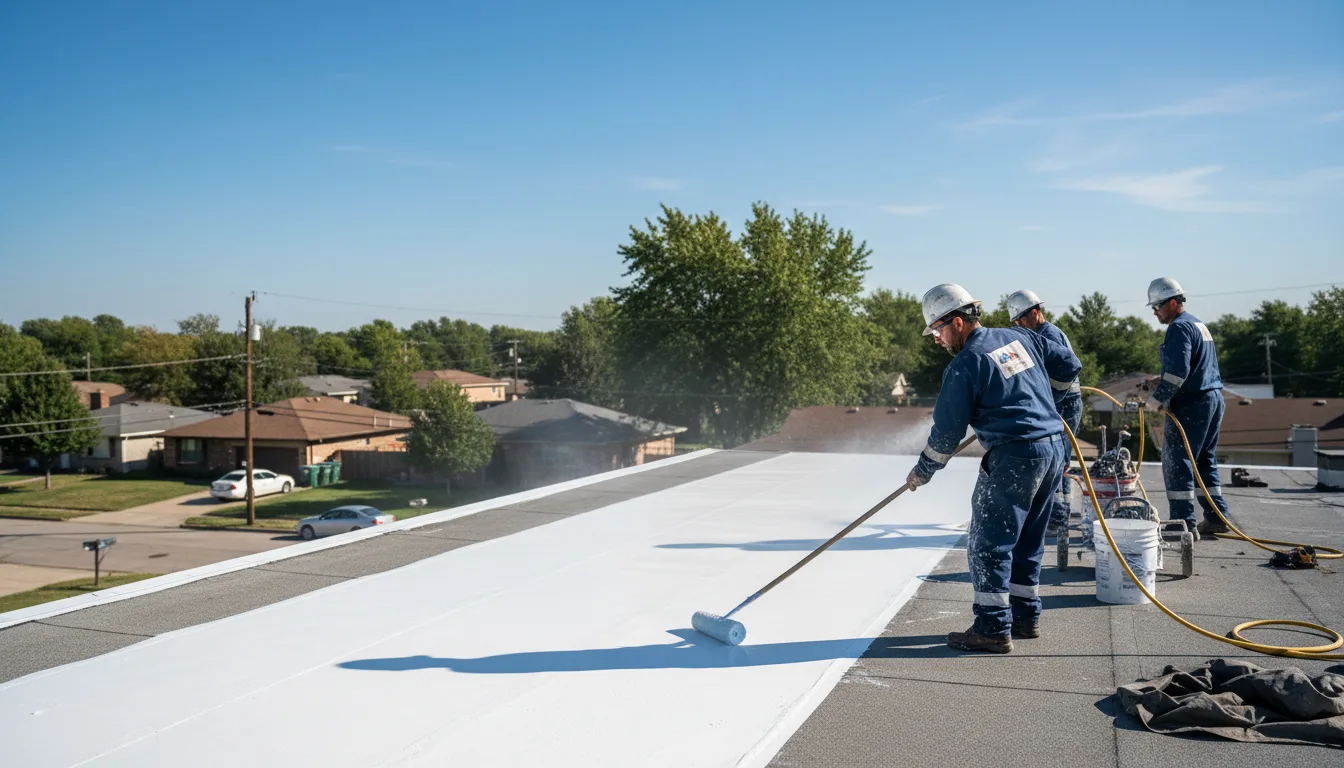 Commercial roof coating in Hagarville, AR near me